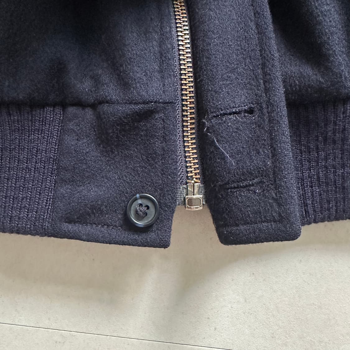 90s 브룩스브라더스 울 로덴 알파카 블루종 헤링턴 자켓 42R 상품이미지7