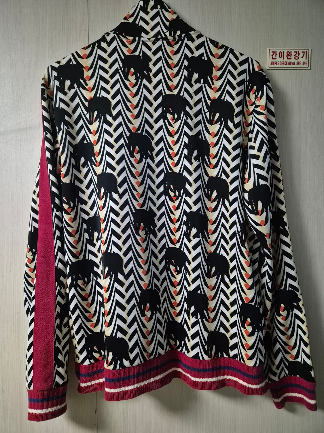 빈티지 ZARA MAN 코끼리 패턴 집업 자켓 L 상품이미지2