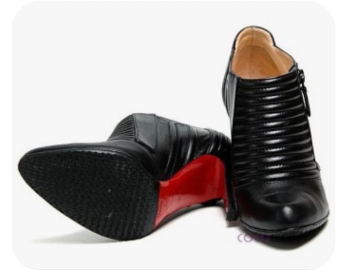 크리스찬 루부탱 앵클부츠, 부티 (정품. 다크 브라운 컬러, 37사이즈) 상품이미지1