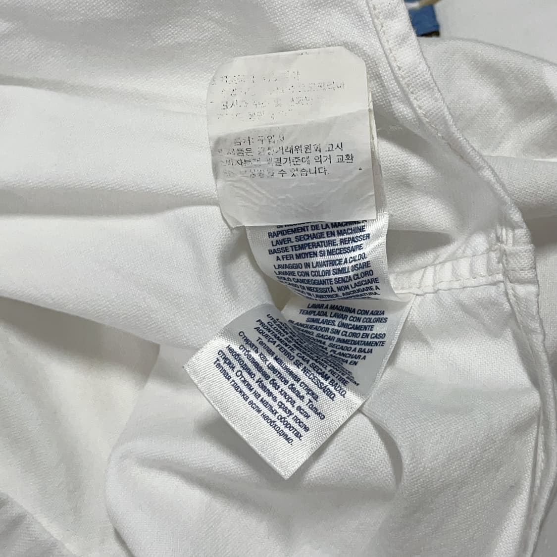 [정품] 폴로 화이트 / 빅포니 솔리드 셔츠 [ M(10-12) ] 상품이미지7