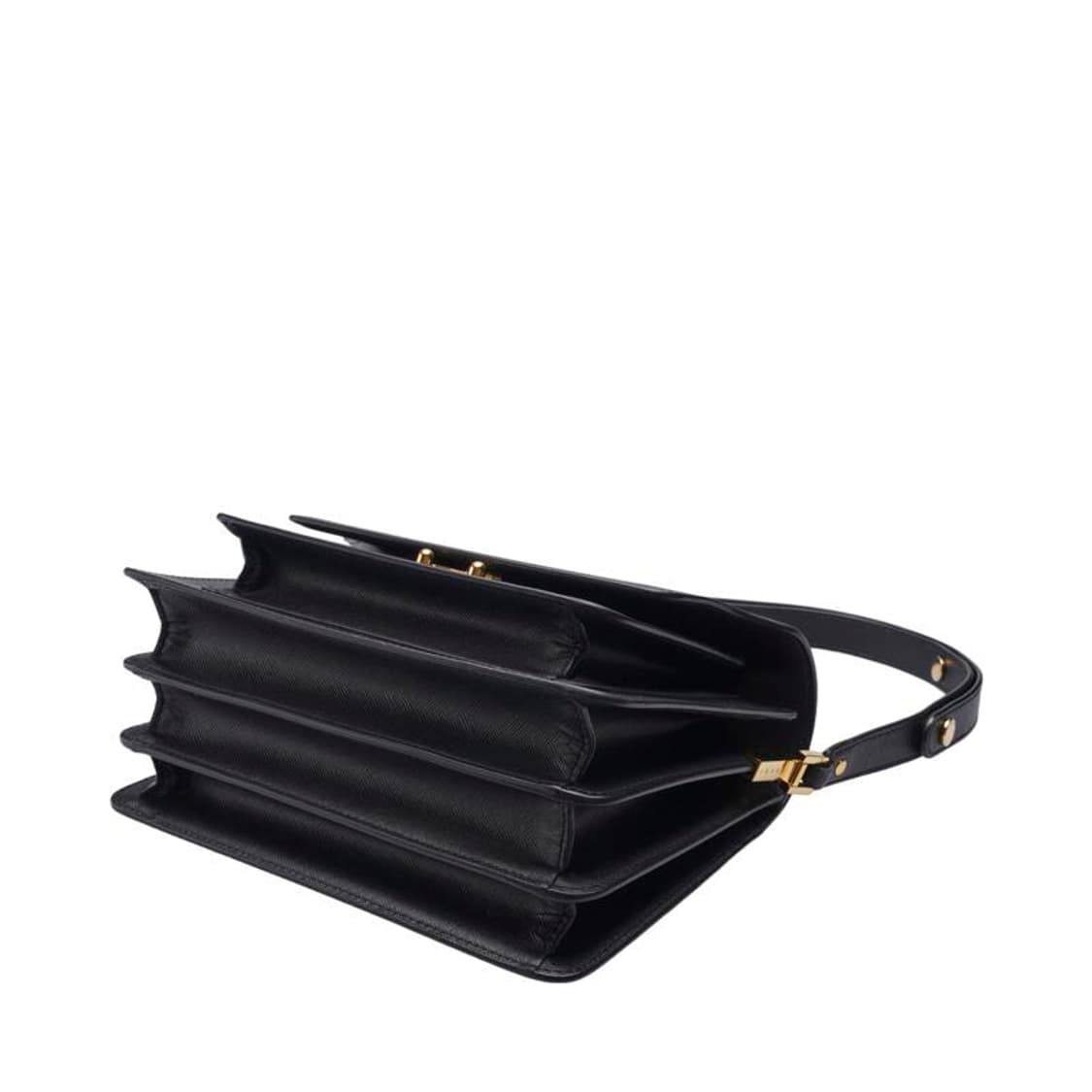 (중고) 마르니 블랙 사피아노 트렁크 미듐 숄더백 상품이미지3