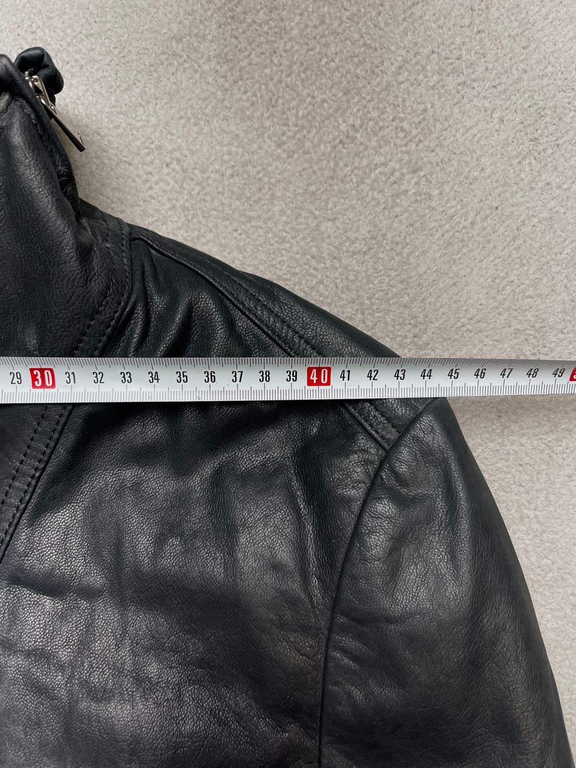 [100] 지오지아 하이넥 레더자켓 - 양가죽자켓 상품이미지4