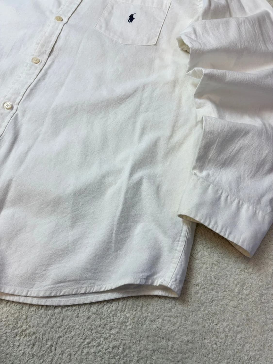 폴로 랄프로렌 90's USA 화이트 옥스퍼드 셔츠 PN5761 상품이미지3