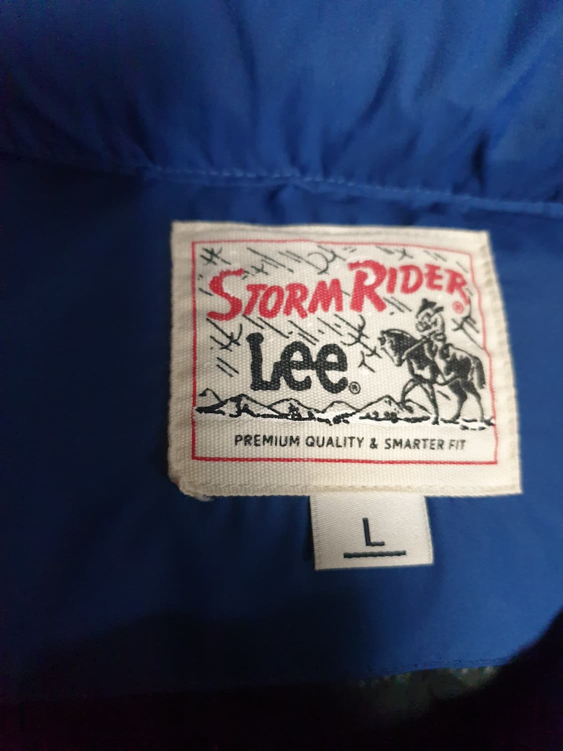 LEE 스톰라이더 덕다운 푸퍼 숏패딩 블루 (L) 상품이미지3