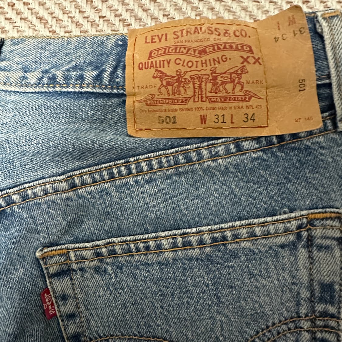 LEVI'S 501 00's usa made denim pants 상품이미지3