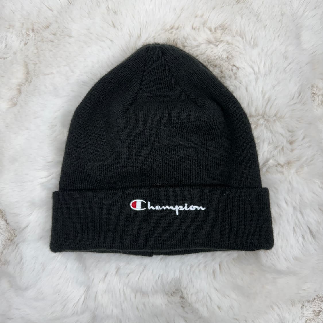 OS) 챔피온 자수로고 비니 블랙 상품이미지2