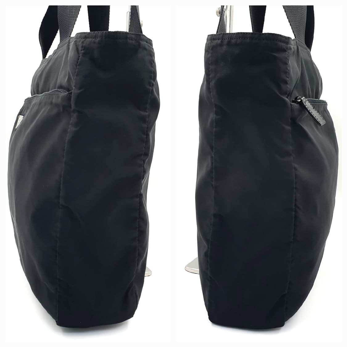 프라다 삼각로고 리나일론 블랙 숄더백 상품이미지3