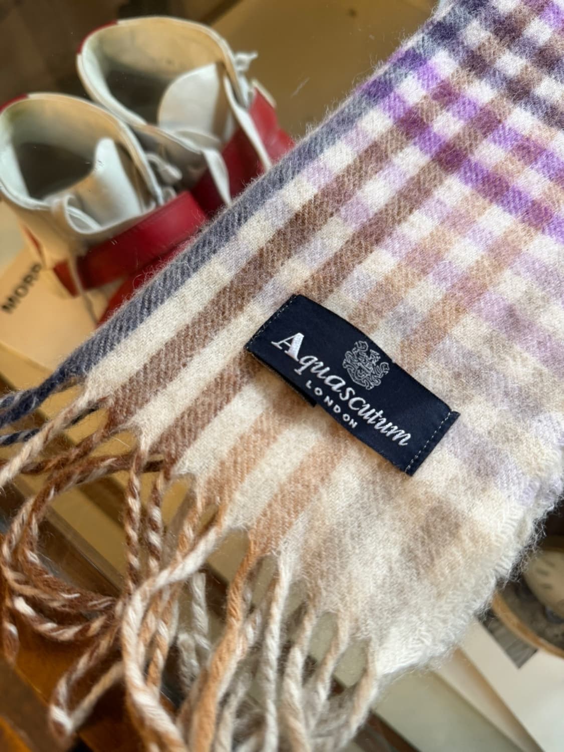 아쿠아스큐텀 캐시미어 머플러 상품이미지10