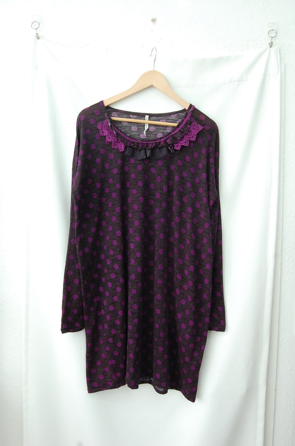 Sunaokuwahara dot lace one piece 상품이미지7