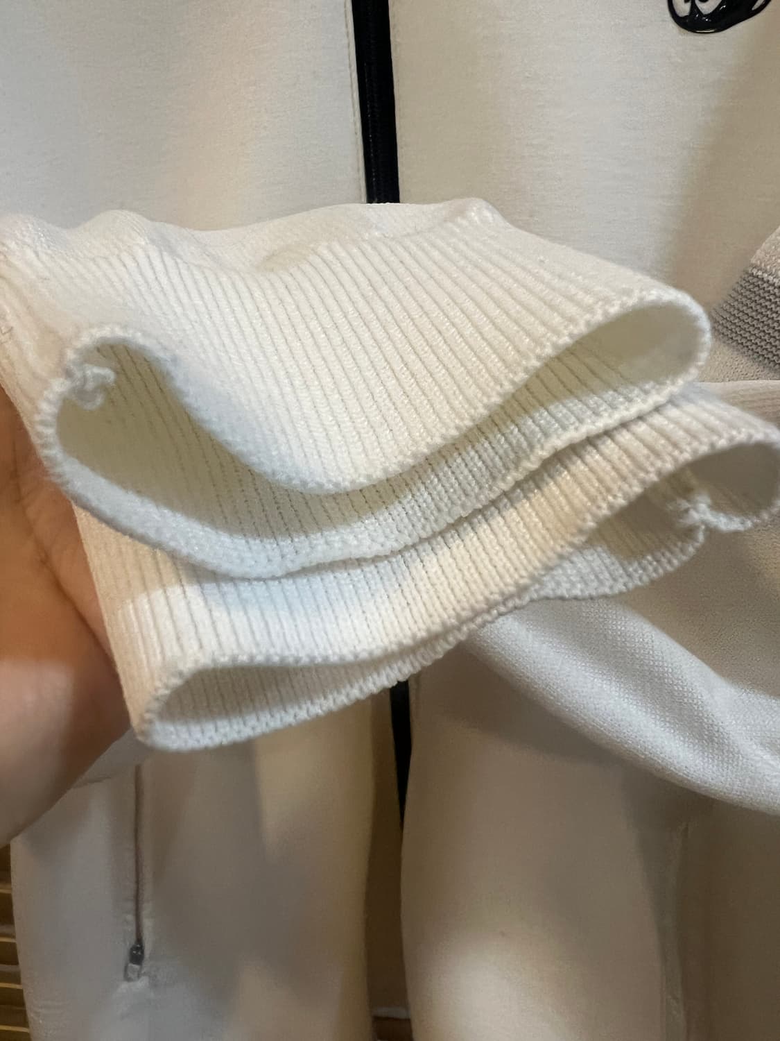 왁 WAAC 여성 아이보리 골프집업점퍼 집업가디건 상품이미지4