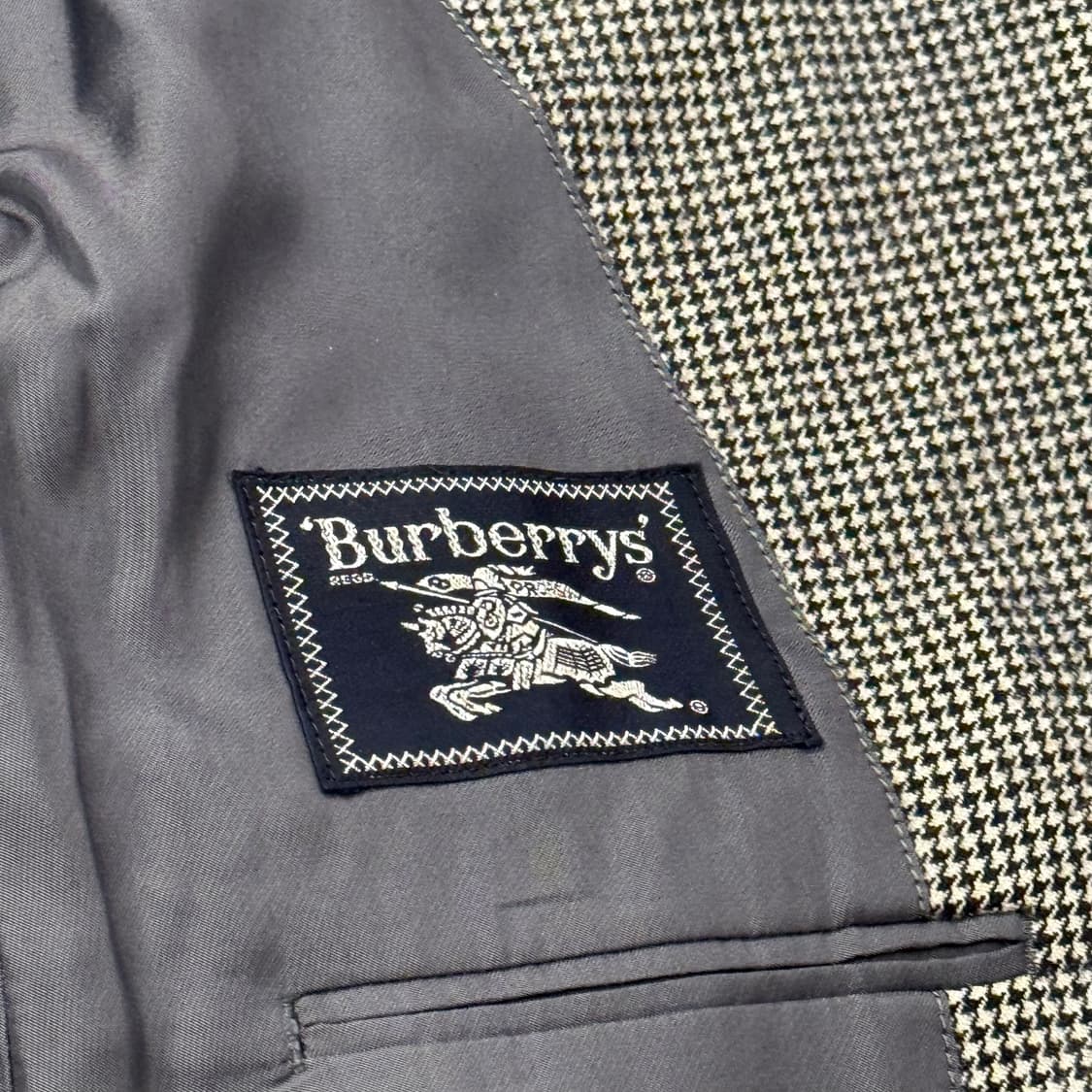 [정품] 버버리 울 글렌체크 블레이저 자켓 b16 상품이미지5