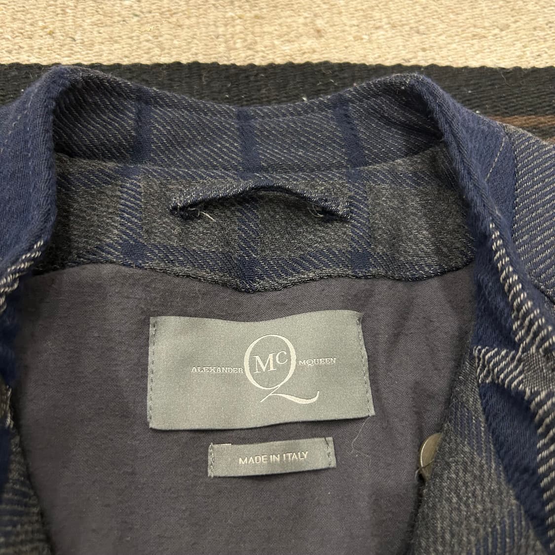 알렉산더맥퀸 체크 울 라이더자켓 상품이미지4