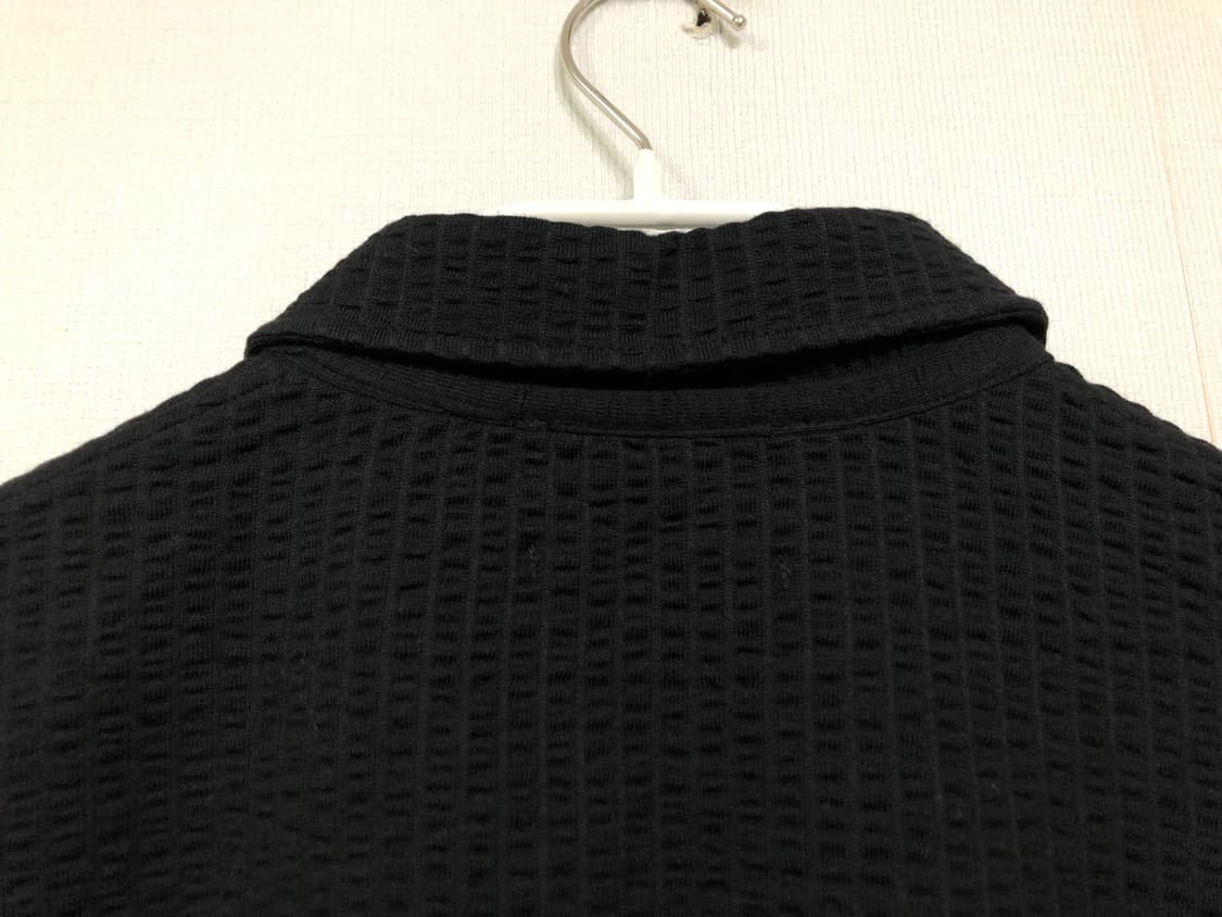 COS 코스 남성 시어서커 반팔 카라 집업 XL _ 블랙 상품이미지7