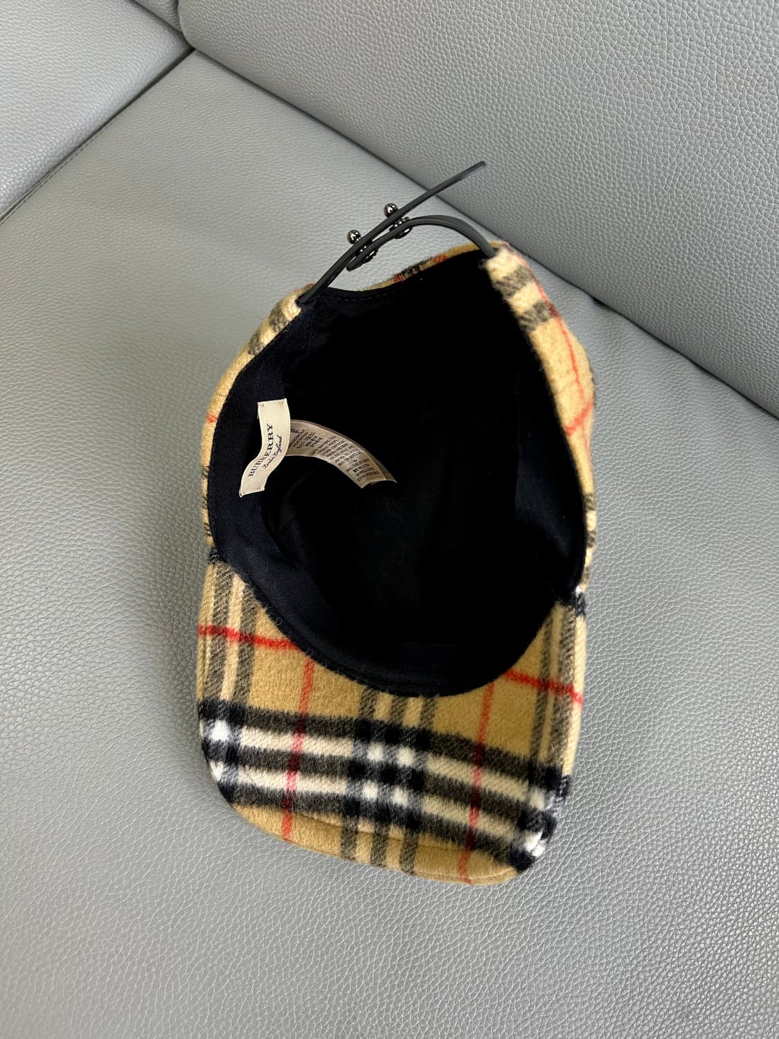 버버리 체크 울 볼캡 상품이미지5