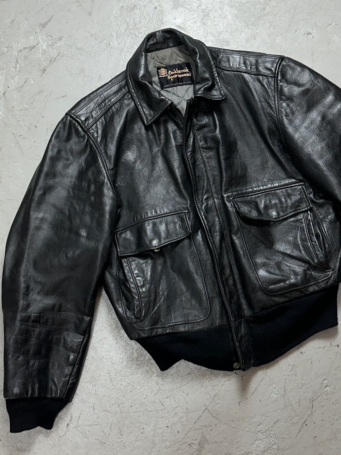 60's 빈티지 시어스 오크브룩 A2 레더 자켓 빈티지 레더자켓 상품이미지5