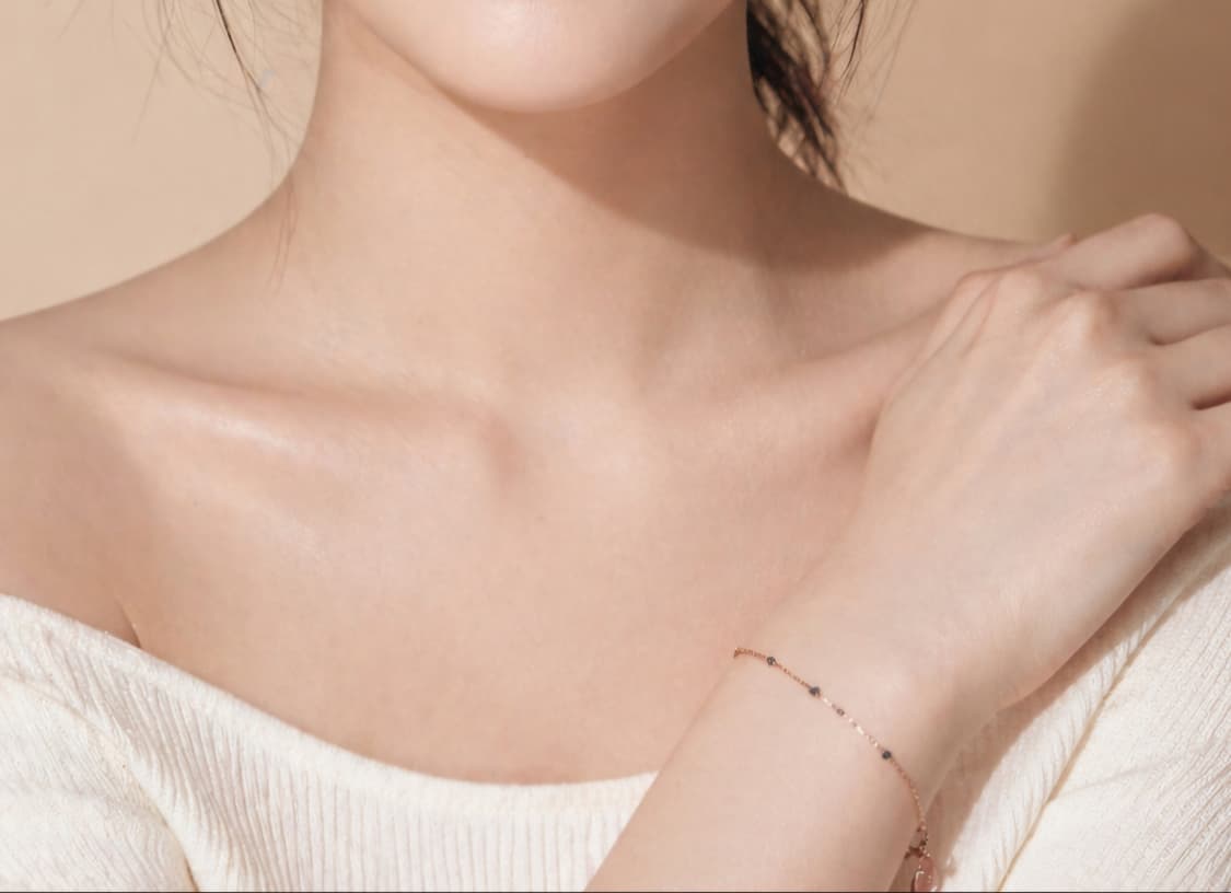 로즈몽 정품 14K 로즈골드 런던블루 토파즈 팔찌 | 풀구성 | 택포 상품이미지2