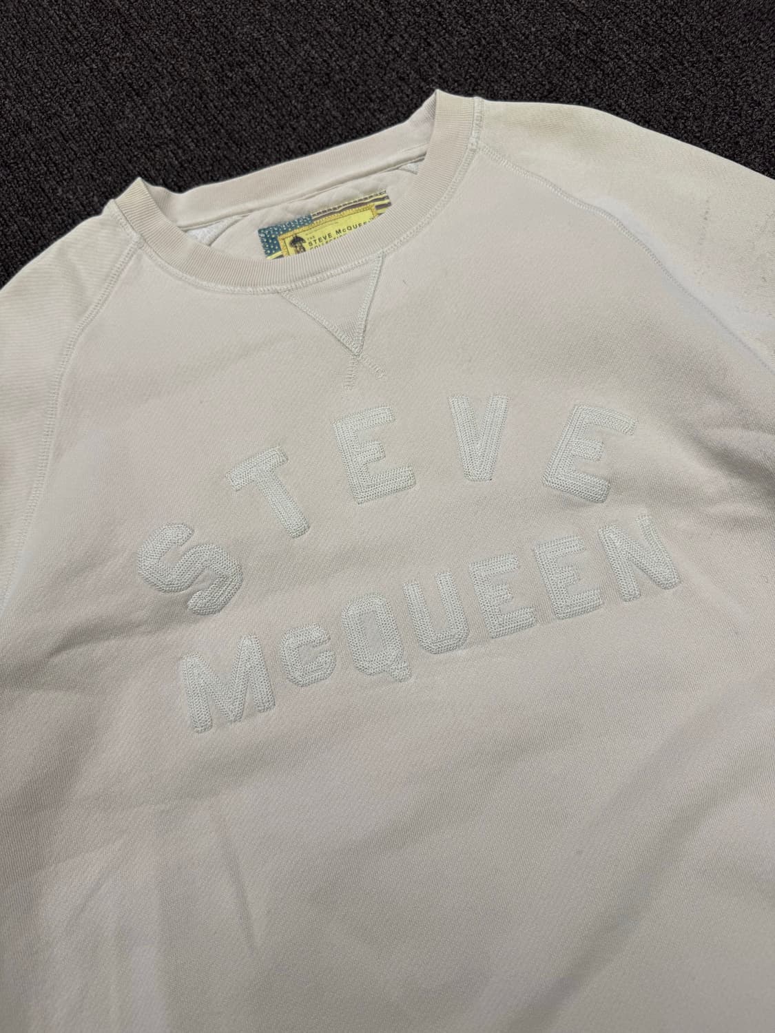 L)Barbour 스티브맥퀸 베이지 스웻셔츠(오염) 상품이미지3