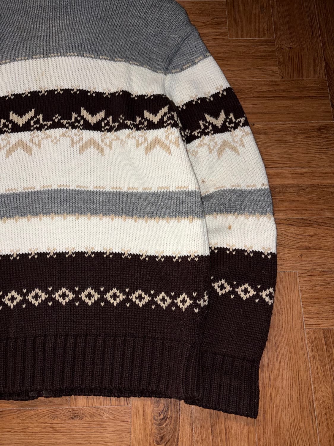 빈티지 노르딕 니트 집업 상품이미지8