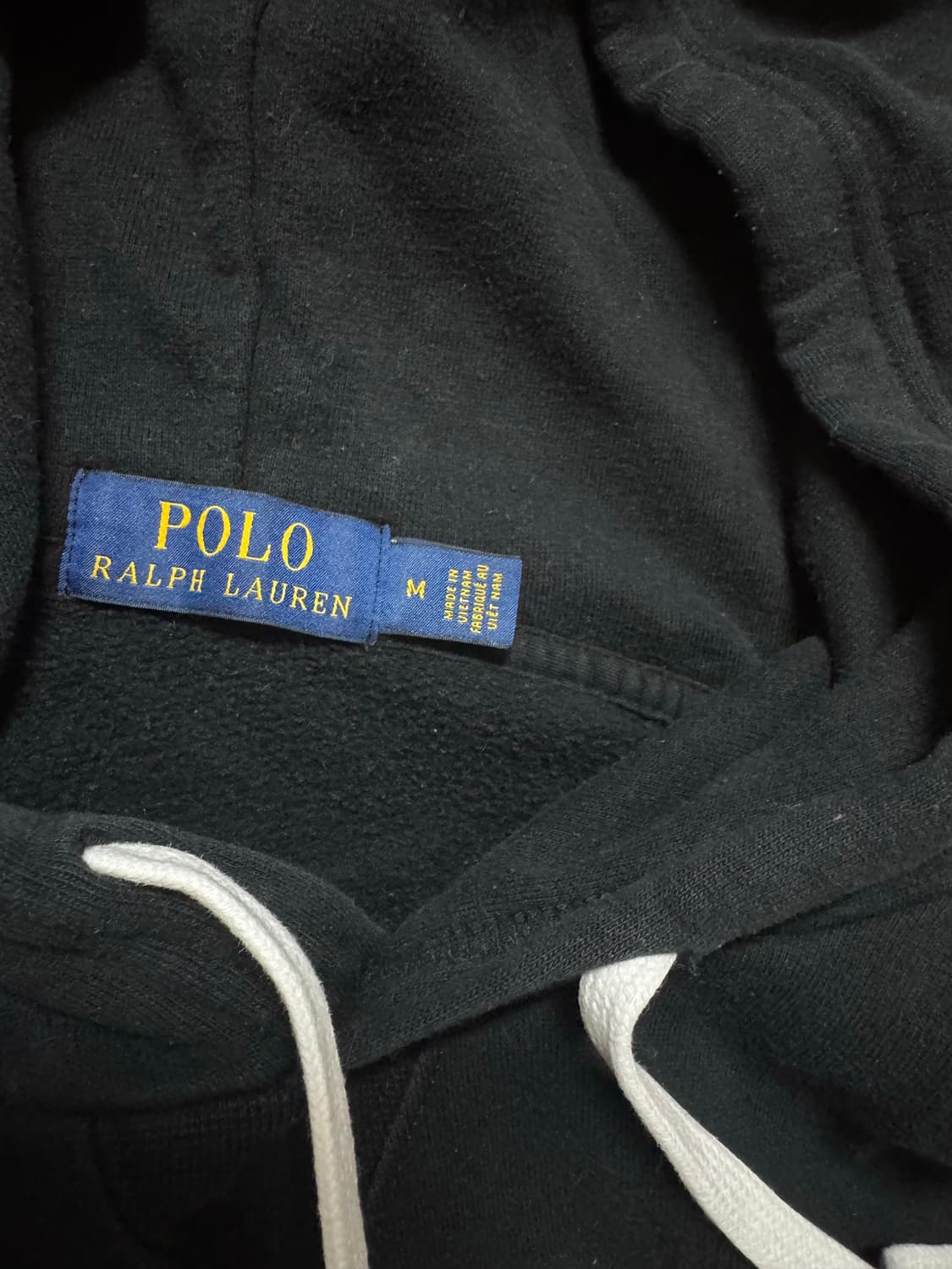 폴로 후드티 블랙 m 기모 공용 상품이미지3