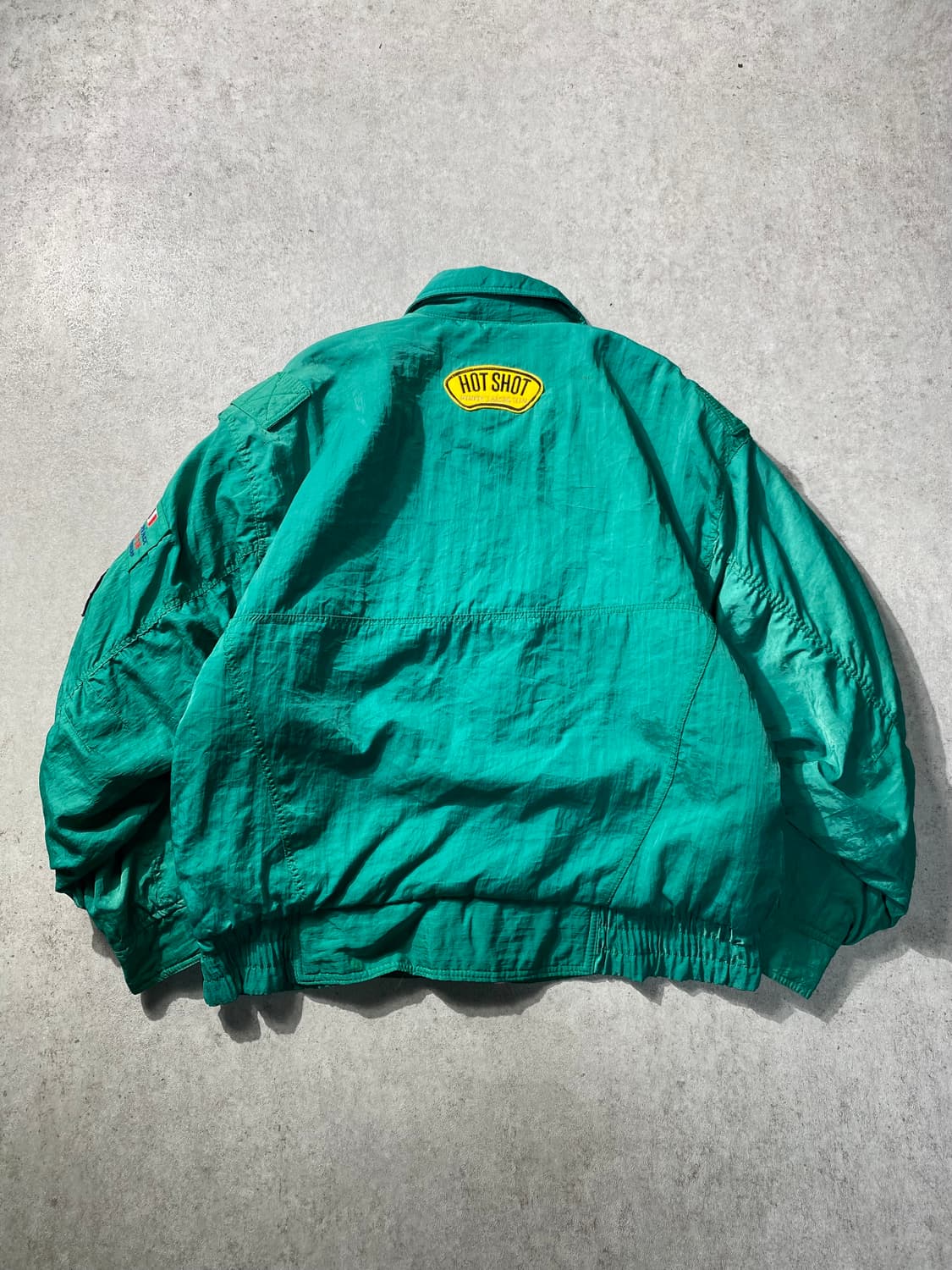 [M] 8-90s SPEED 빈티지 나일론 레이싱 자켓 상품이미지6