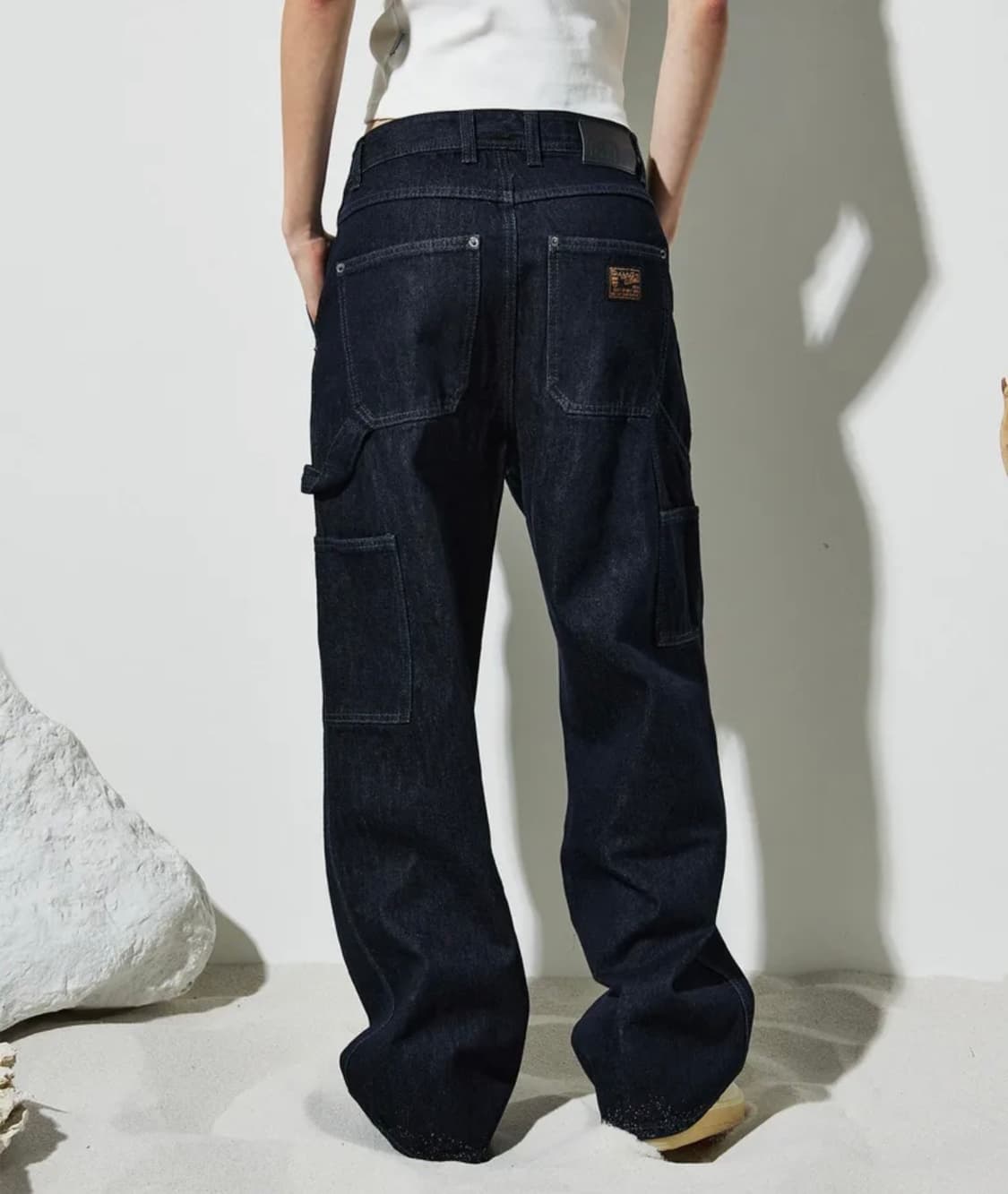 파번 7505 카펜터 와이드핏 다크인디고 데님팬츠 28 상품이미지1