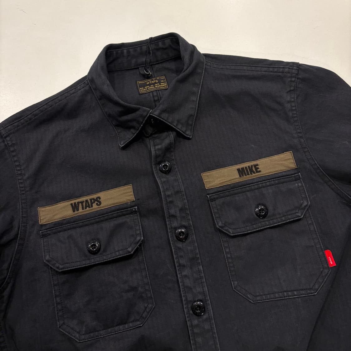 [2] 더블텝스 WTAPS 블랙 워크 셔츠 긴팔 남방 D522 상품이미지3