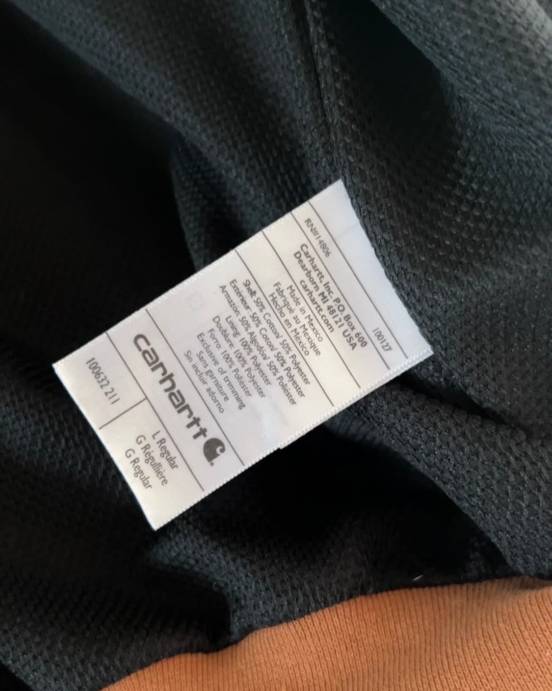 칼하트 레인디펜더 후드집업 L 상품이미지6