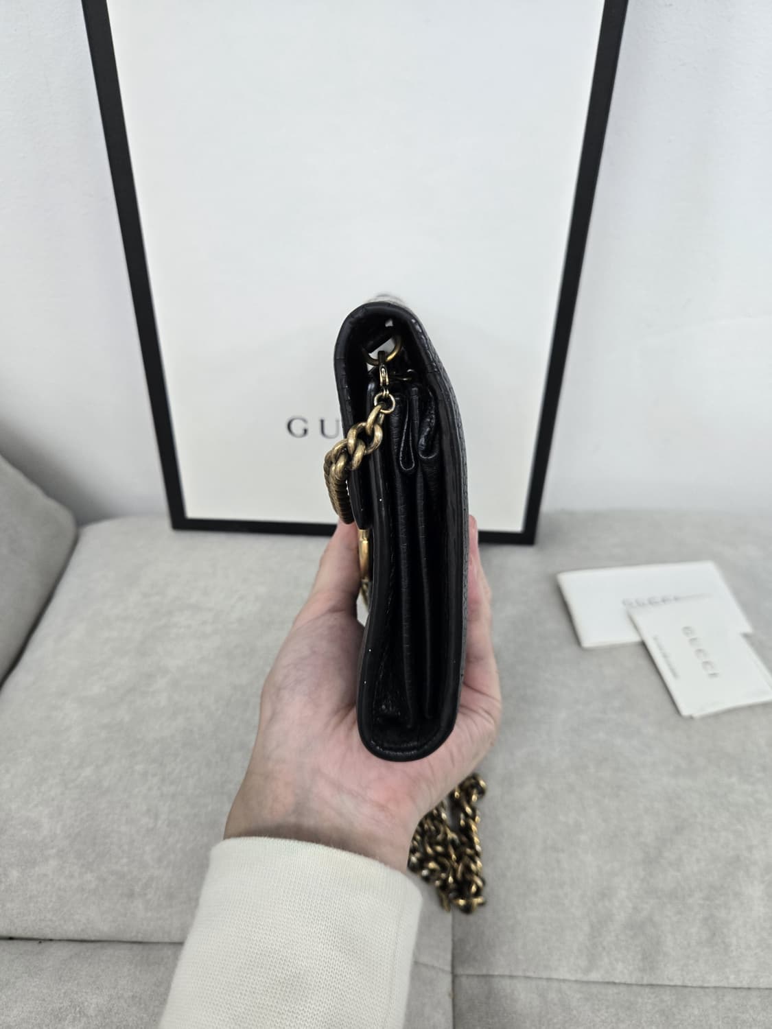 [보증서 정품]구찌 마몬트 gg 체인백 상품이미지4