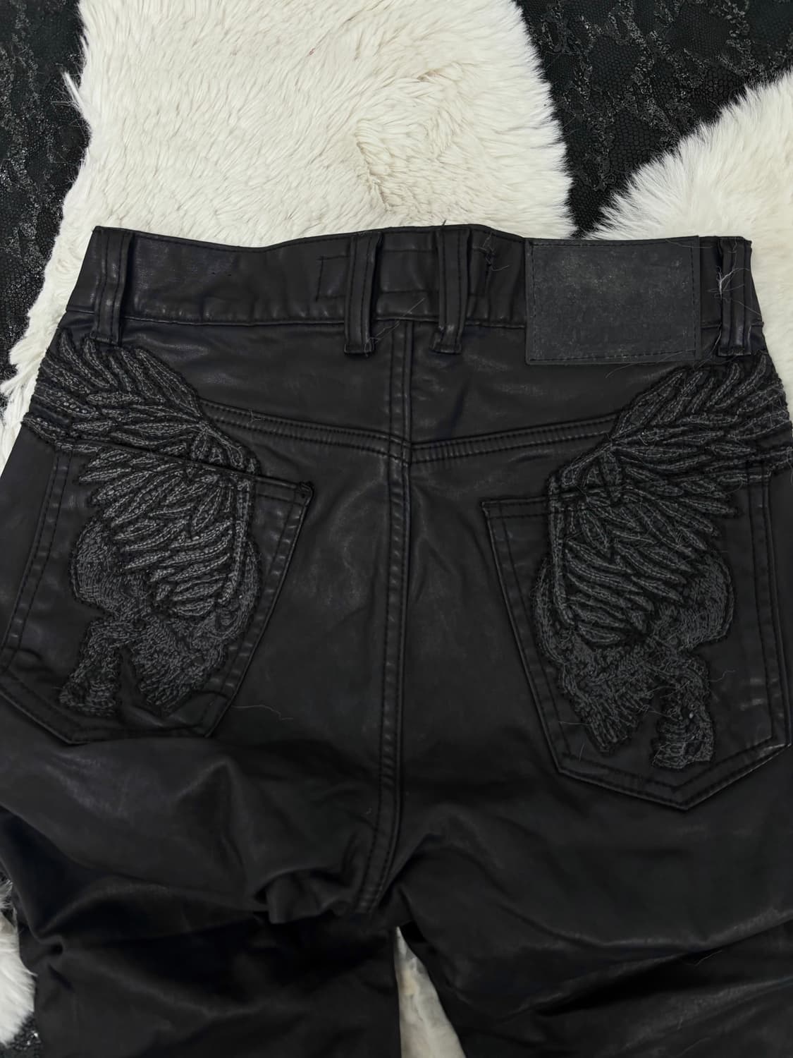 [CLOUD72]Back Wings Print RockChic Coate 상품이미지10