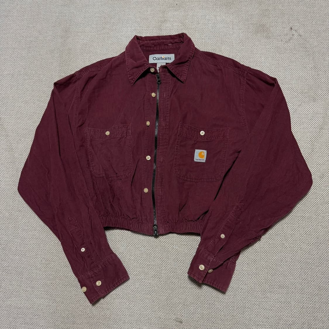 칼하트 코듀로이 커스텀 크롭 자켓 상품이미지1