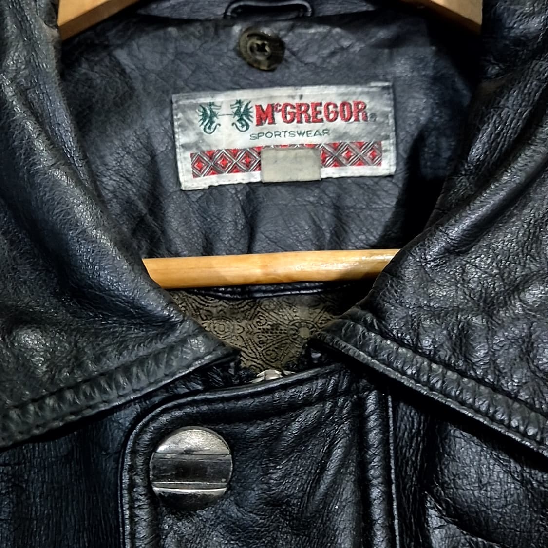 McGregor 가죽 봄버 자켓 상품이미지3