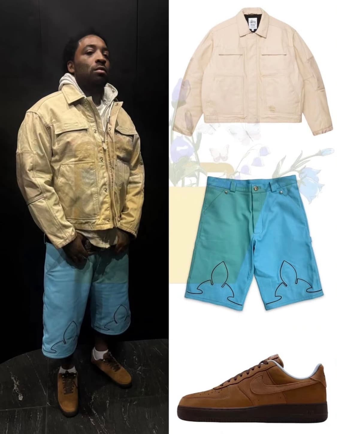 스투시 younglord 유틸리티 워크 자켓 m 상품이미지3