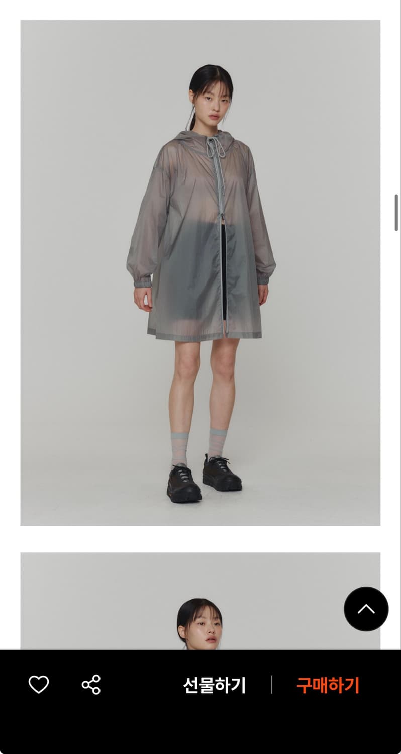 아모멘토 HOODED DRESS JUMPER 그레이 상품이미지5