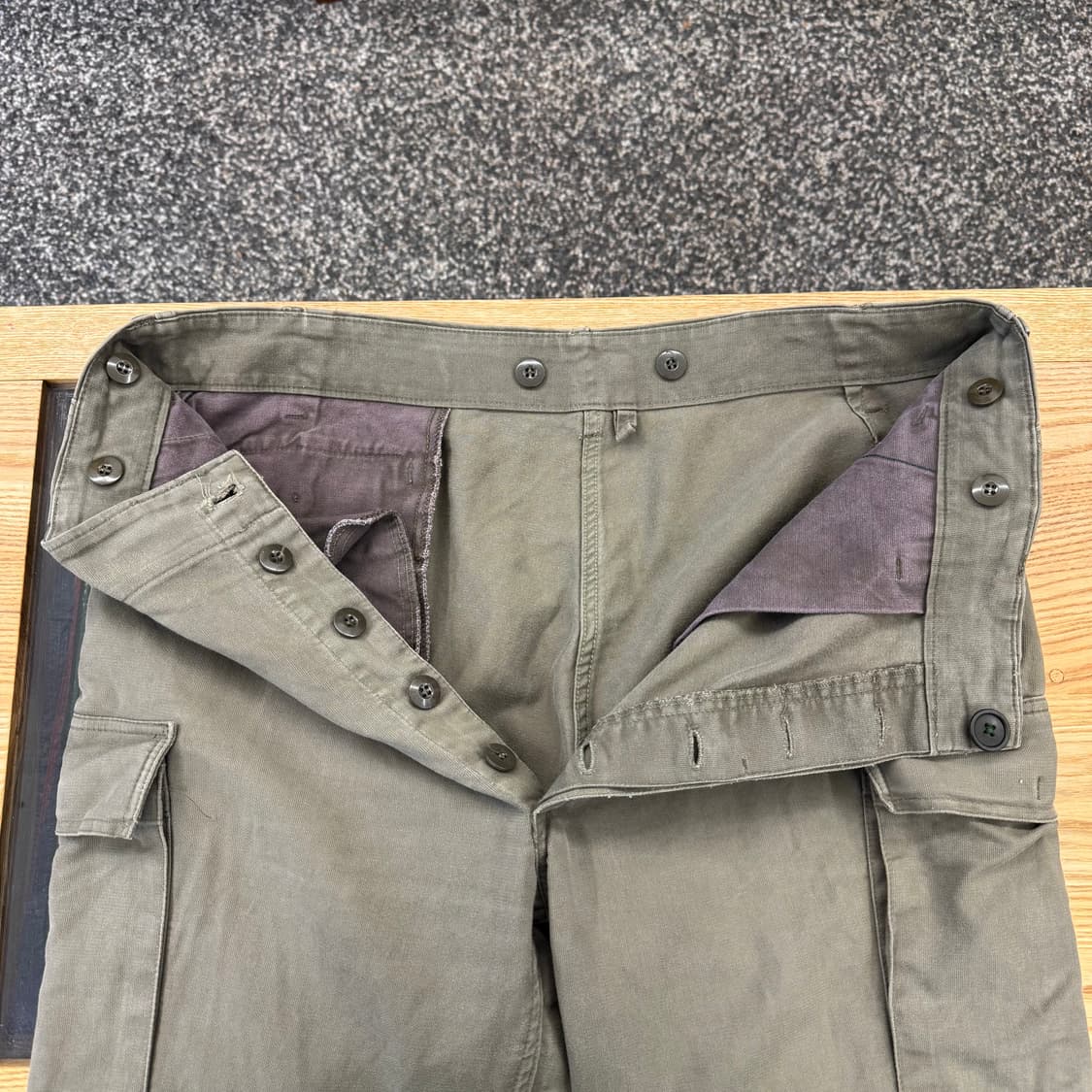 80s 빈티지 독일군 서플러스 카고 팬츠 (40)  상품이미지6