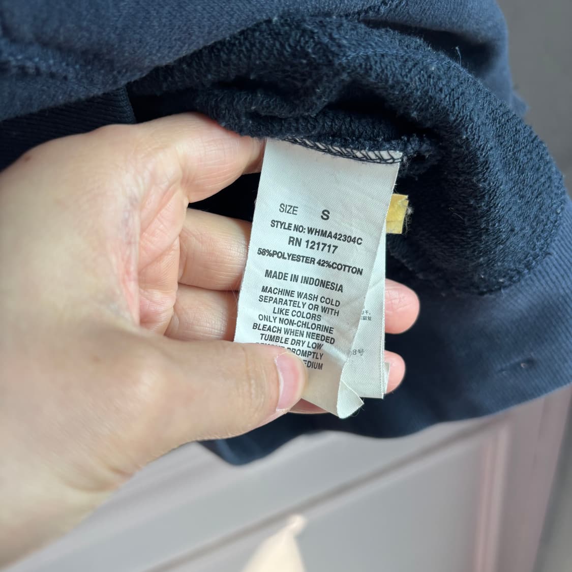 후아유 후드집업 네이비 상품이미지3