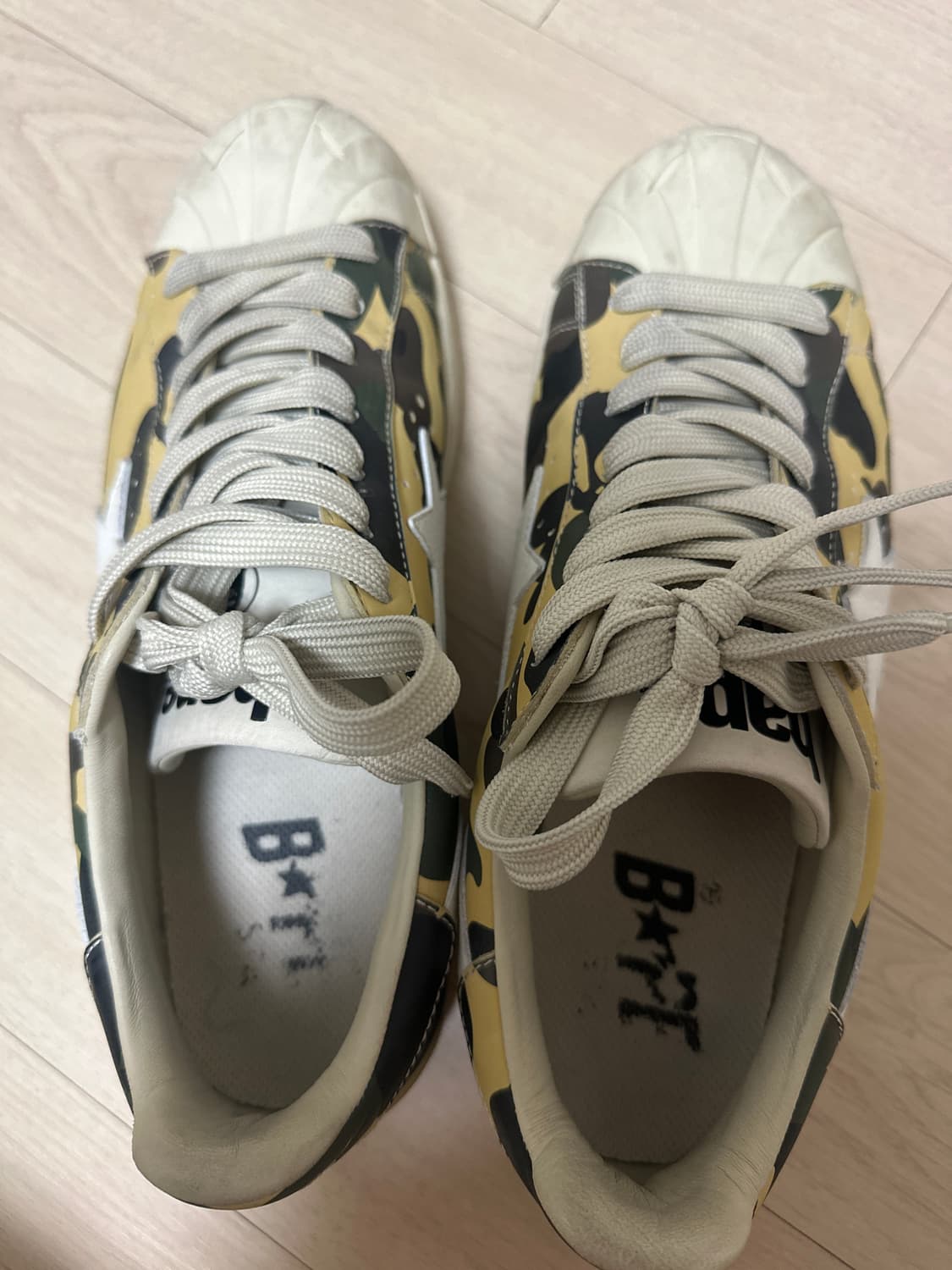BAPE SUPERSTAR 1st YELLOW CAMO 상품이미지7
