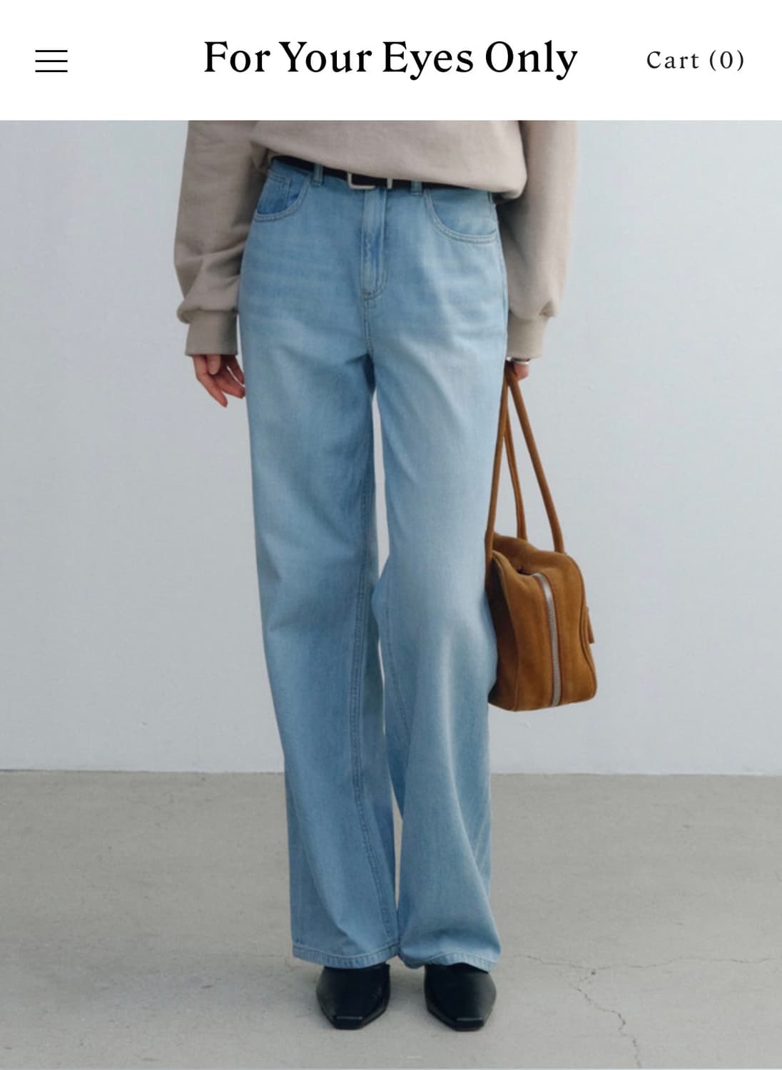 포유온 Benny loose denim(36,Standard) 상품이미지5