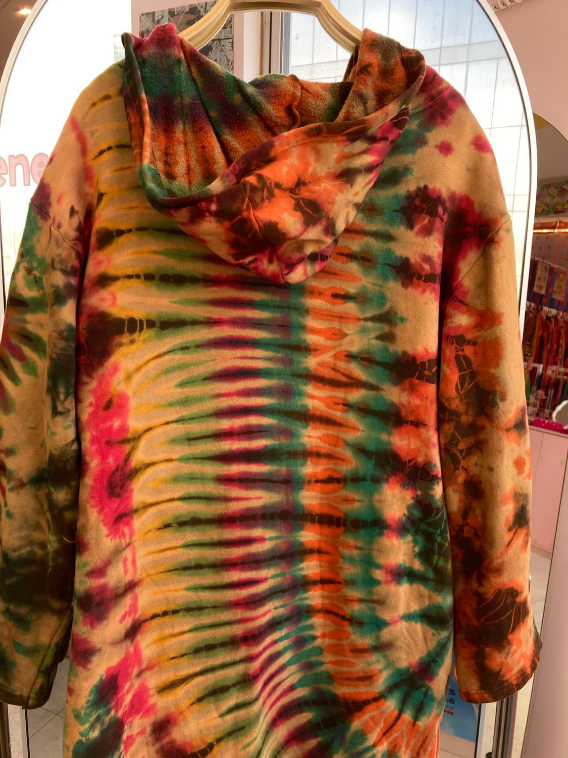 빈티지 브라운 타이다이 롱코트 상품이미지6