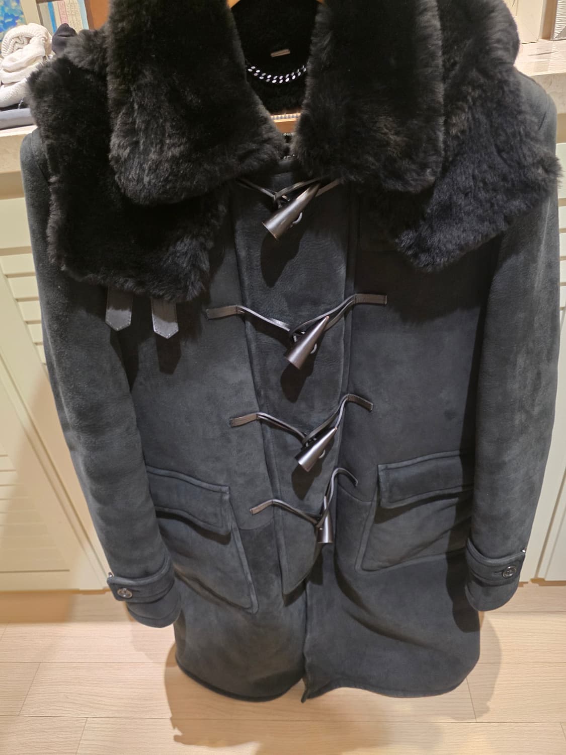 Burberry Prorsum 램 무톤 시어링 더플코트 48 상품이미지1
