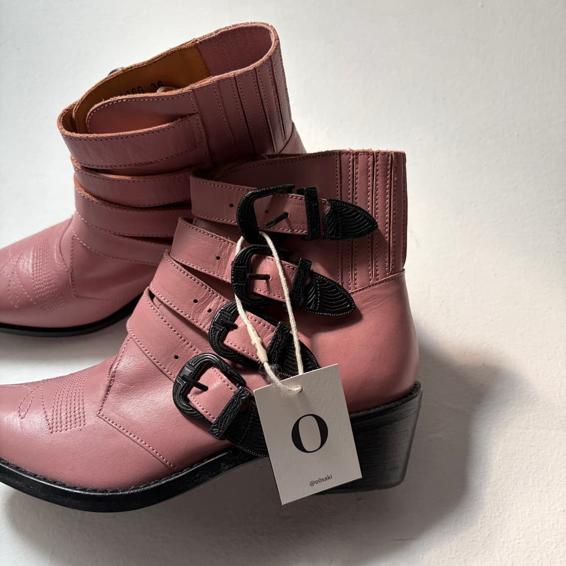 Dusty Rose Western Belt Boots 상품이미지4