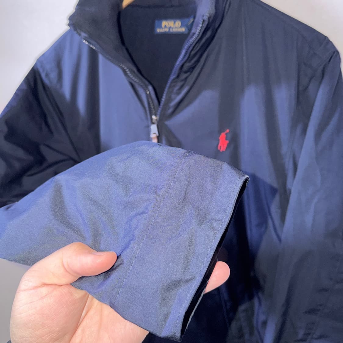 폴로 랄프로렌 기모 블루종 집업 자켓 S (남성 95-슬림 100) 상품이미지3