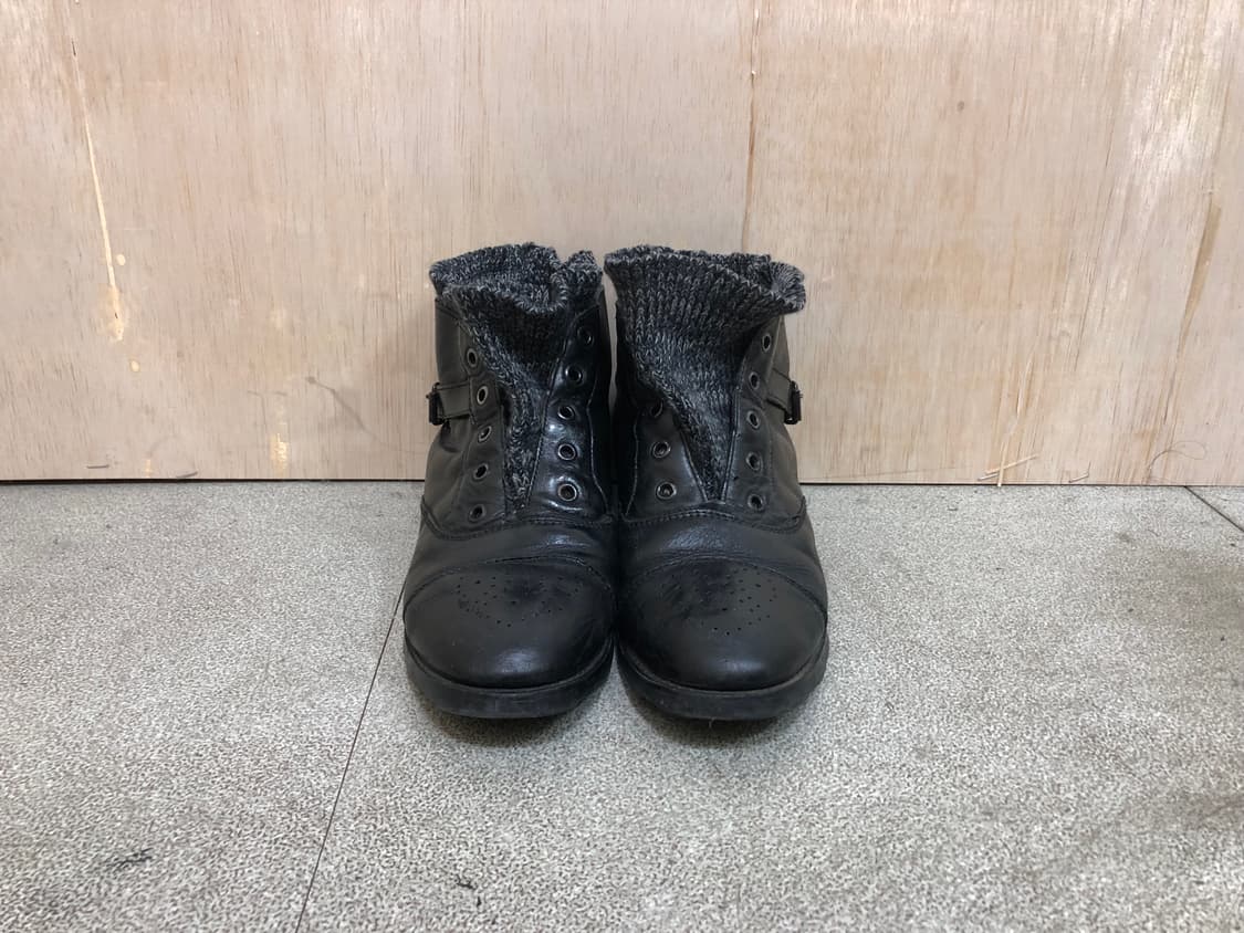 [직수입] 빈티지 레더 니트 부츠 상품이미지7