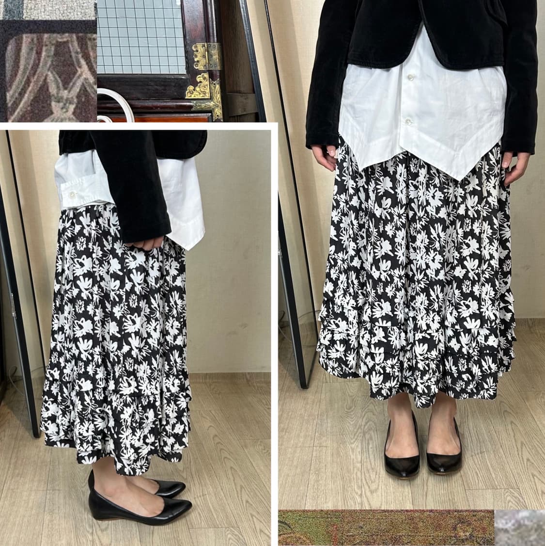 꼼 데 가르송 꼼 데 가르송 AD2018 밴디드 프릴 스커트  상품이미지1