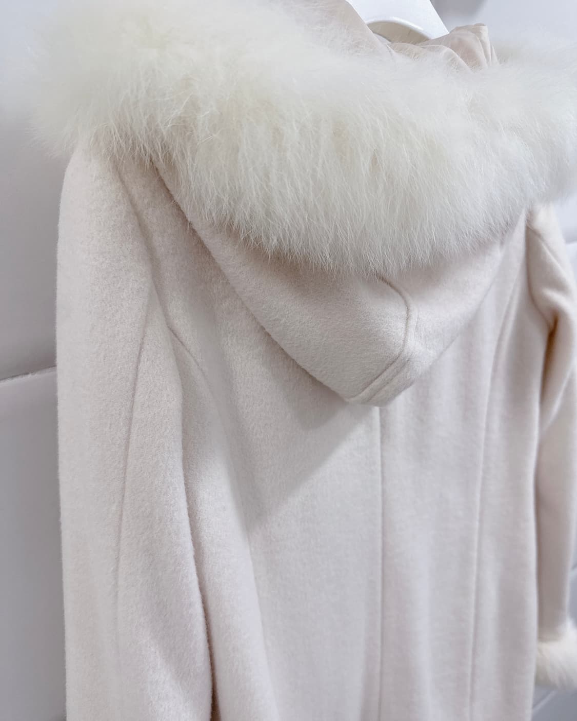 세실맥비 베이비핑크 더플 폭스퍼 코트 떡볶이 코트 Cecil McBee 상품이미지8