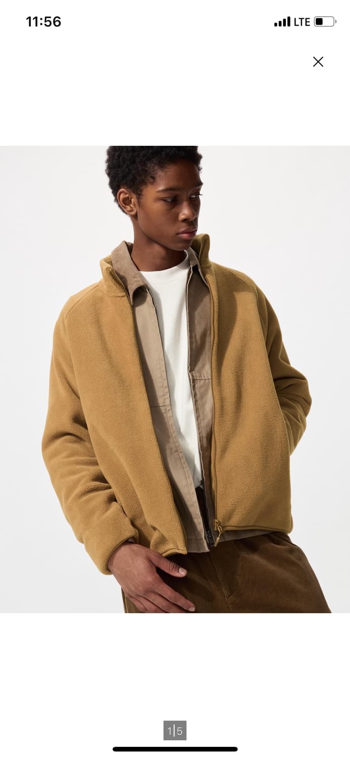 유니클로 후리스 풀집재킷 플리스 집업 XL 상품이미지5