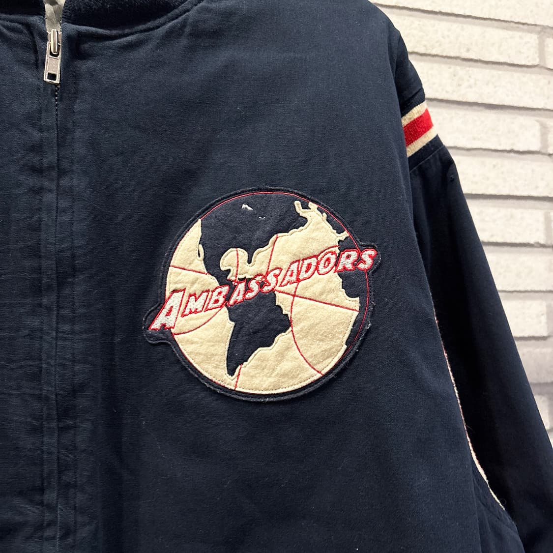 RUCKER 루커빈티지 90s 캐주얼 스타디움자켓 엠버서더 패치 디테일 상품이미지6