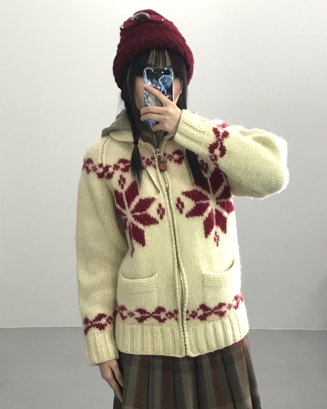 Mps Wool Nordic Shawl Collar Cardigan 상품이미지4