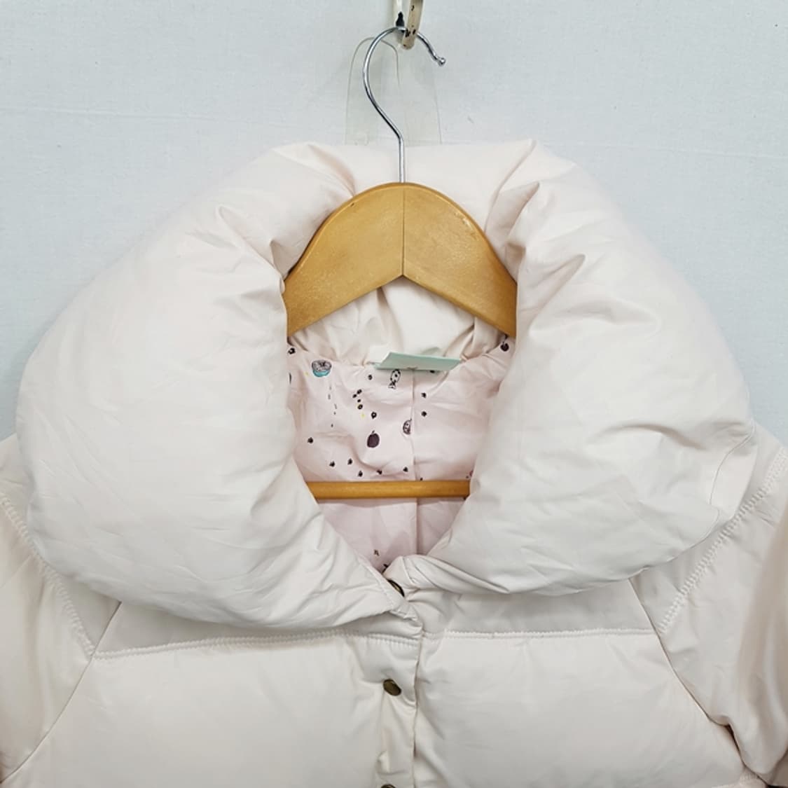 french lippee 크롭 다운 패딩 점퍼 연핑크 상품이미지3