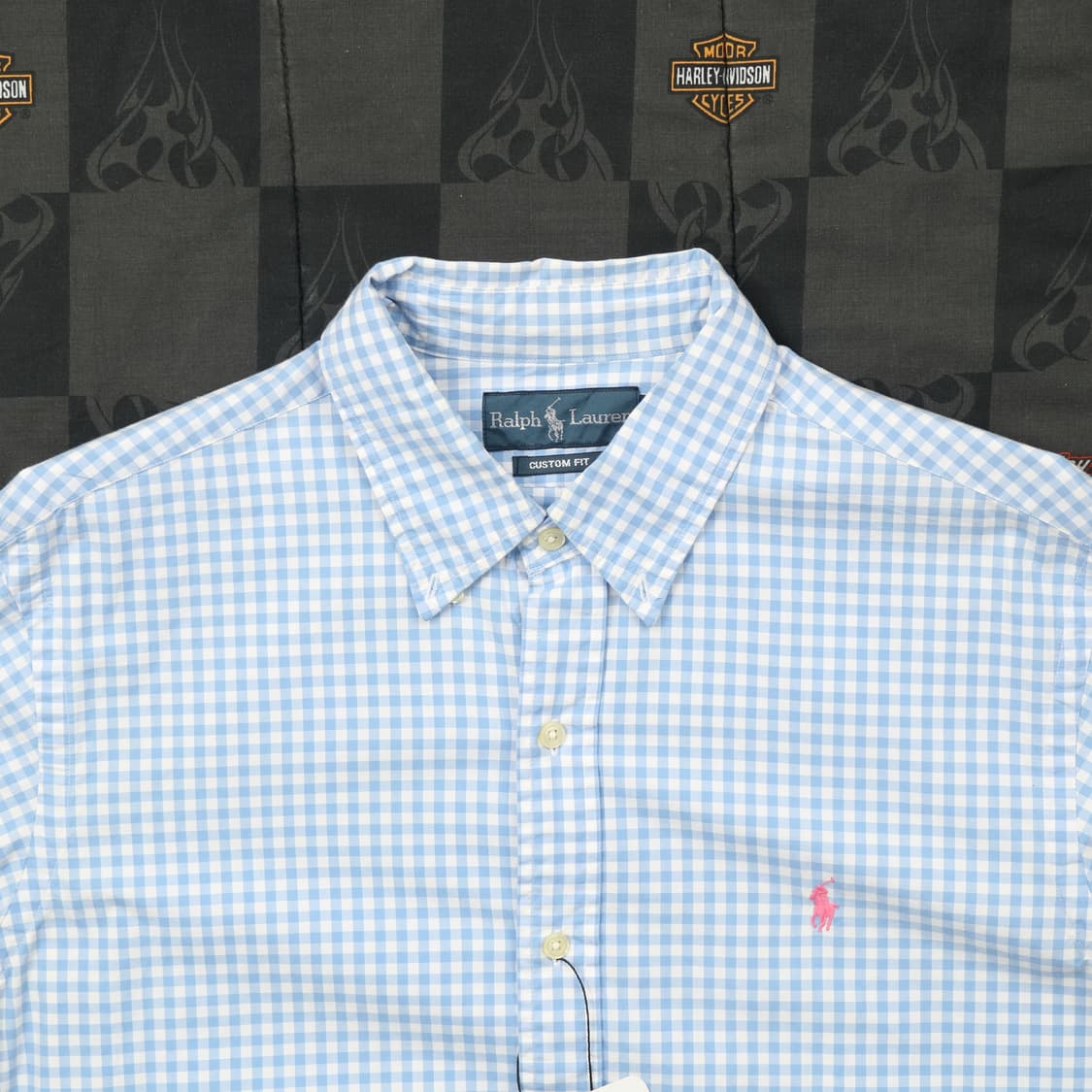폴로 깅엄 체크 셔츠 L B71 상품이미지2