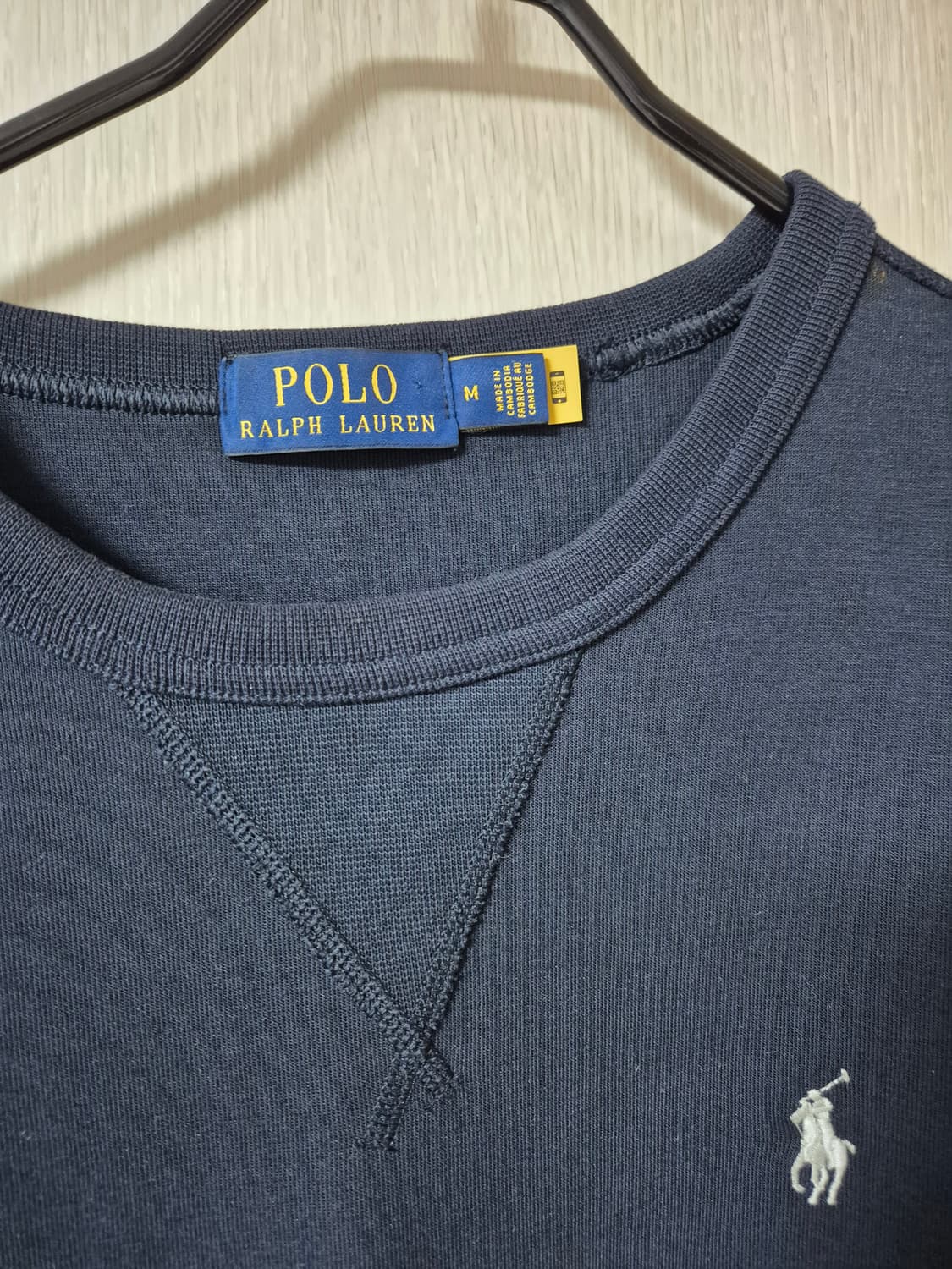 폴로 랄프로렌 네이비 맨투맨  큐알 신형 M 남성 스웻셔츠 상품이미지4